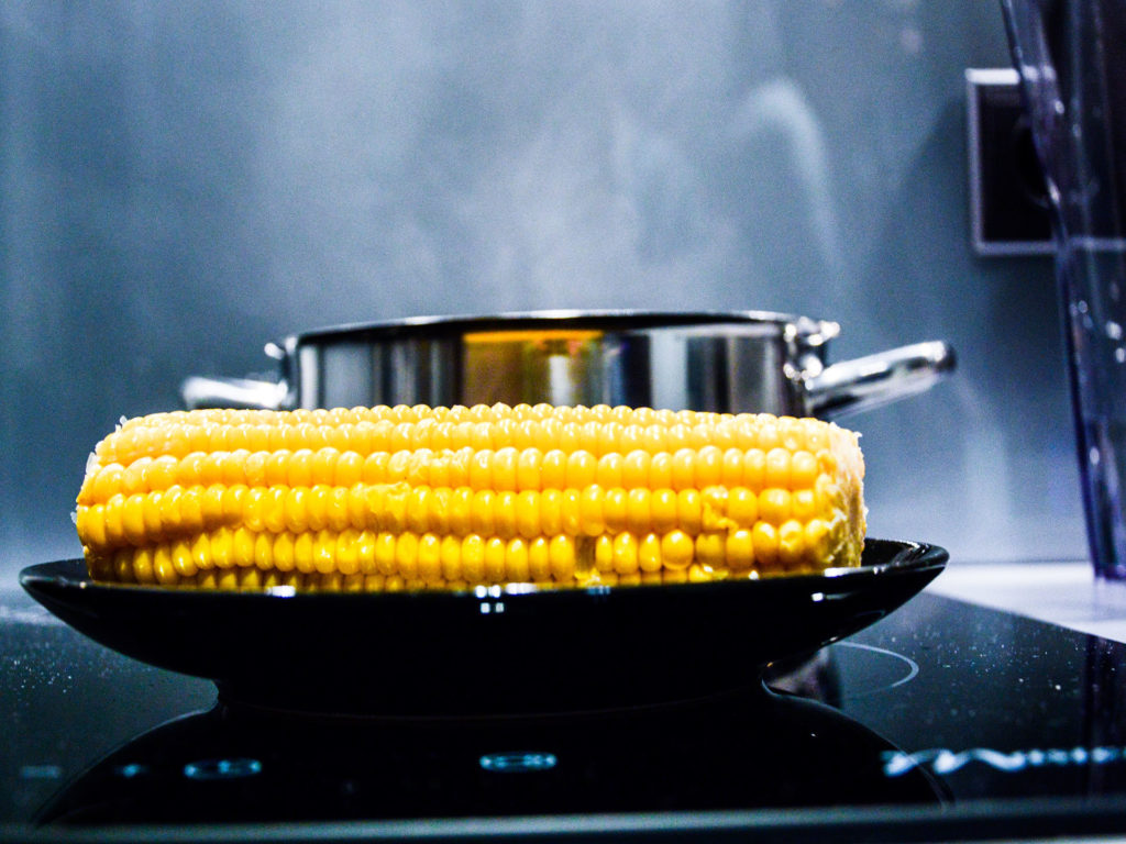 steamed corn